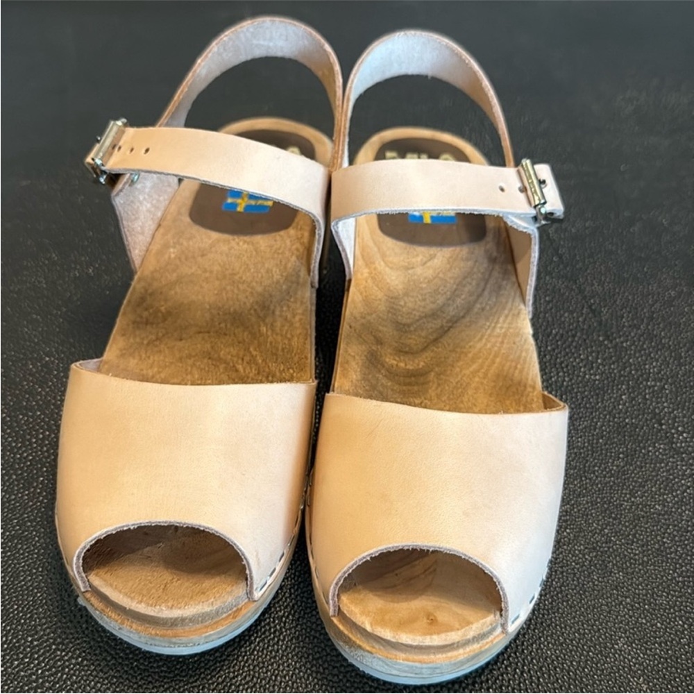 ❤️🔥Mia - Anja Swedish Clogs in Natural Leather - Size EU40 / US 9.5